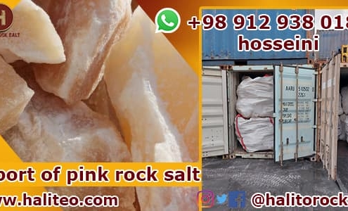 Export of pink rock salt